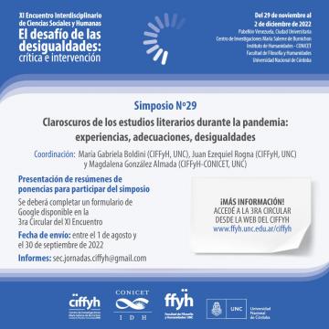 Simposio I - Facultad de Filosofía y Humanidades - Universidad